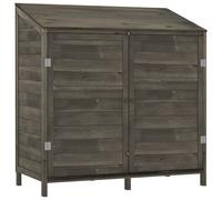 vidaXL Garden Shed Anthracite 102x52x112 cm Solid Wood Fir, Black