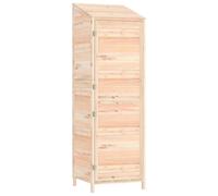 (natural, 55 x 52 x 174.5 cm) vidaXL Garden Shed Outdoor Storage House Patio Tool Organiser Solid Wood Fir