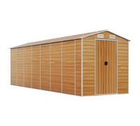 (anthracite, 191 x 640 x 198 cm) vidaXL Garden Shed Outdoor Storage Shed Patio Yard Tool Shed Galvanised Steel