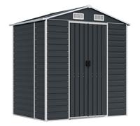 Garden Shed Outdoor Storage Shed Patio Yard Tool Shed Galvanised Steel vidaXL