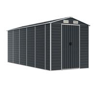 (green, 191 x 470 x 198 cm) vidaXL Garden Shed Outdoor Storage Shed Patio Yard Tool Shed Galvanised Steel