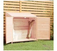 Garden Shed Solid Fir Wood Natural 102x52x112 cm Outdoor Storage Weatherproof XL