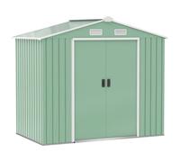Garden Shed w/ Locking Door, Foundation, Air Vent - Store Tools, Equipment, & Mo