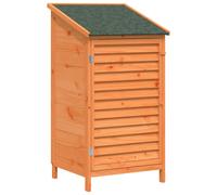 Garden Shed White Solid Fir Wood 106 x 56 x 113.5cm Louvre Door Outdoor UV-proof