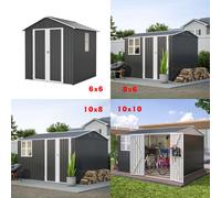 GARDEN SHED WITH WINDOW SIZE=10X10FT COLOUR=ANTHRACITE VARIATIONLISTING