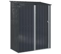 vidaXL Garden Sheds Brown 153.5 x 86 x 200 cm Metal