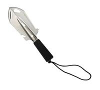 Garden shovel, Stainless Steel Garden Shovel Multipurpose Mini Sapper Weeder With Sawtooth Hex Wrench Ruler Digging Saves Energy And Time(G)