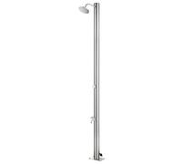 Garden Shower 215cm Brushed Stainless Steel Outdoor Shower Head 15cm Pool Chrome