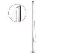 vidaXL Garden Shower Stainless Steel Outdoor Bath Tower Faucet Stands Outside