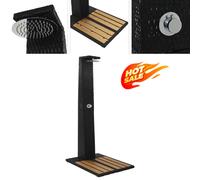 Garden Shower Poly Rattan WPC Outdoor Swimming Pool Freestanding Tower UK