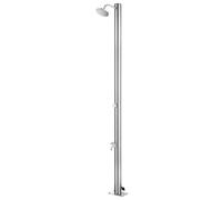 Garden Shower Stainless Steel Bath Tower Stands Faucet Outside Outdoor vidaXL