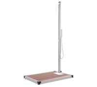 vidaXL Garden Shower with Grey Base 225 cm Stainless Stee lBath Accessory