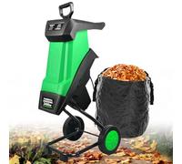Garden Shredder 2400W Chipper with 4500 RPM and 50L Collection Bag for Branches and Tough Debris, Max Diameter 35mm