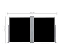 Awning Privacy Blind Screen Retractable Side Canopy Windbreaker Sunshade Garden