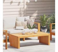 Garden Side Table Oil Natural 110x55x35cm Solid Acacia Wood Outdoor Weatherproof