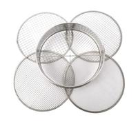 Garden Sieve Potting Mesh Sifting Pan Stainless Steel Mix Soil Filter 4 Filter Sizes