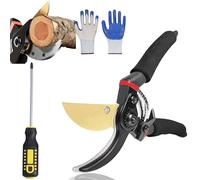 Garden Slicer Pro, Hermhoffer Gardenslicer Pro, Hochleistungs-Gartenschere, Heckenschere Hand, Sk5-Stahlklinge, Schere Für Präzisen Schnitt Von Ästen, Zweigen Und Blumen (1 Stück)