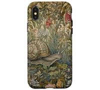 Garden Snail Cottagecore Botanical Nature Lover Case for iPhone X/XS