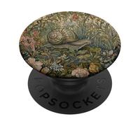 Garden Snail Cottagecore Botanical Nature Lover PopSockets Adhesive PopGrip