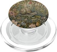 Garden Snail Cottagecore Botanical Nature Lover PopSockets PopGrip for MagSafe