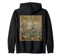 Garden Snail Cottagecore Botanical Nature Lover Zip Hoodie