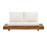 Garden Sofa 2 Seater MARETTIMO Certified Acacia Wood Off-White