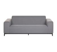 Beliani Garden Sofa 3 Seater Rovigo Grey