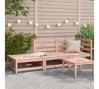 Garden Sofa 2-Seater Solid Pine Natural Douglas 70x70x67 cm Modular Corner Seat