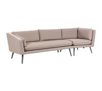 Garden Sofa 3 Seater LORETELLO Beige Right Hand