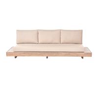 Garden Sofa 3 Seater MARETTIMO Certified Acacia Wood Beige
