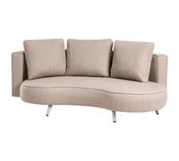 Garden Sofa 3 Seater PARORI Beige Left Hand