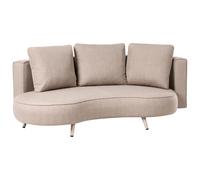 Garden Sofa 3 Seater PARORI Beige Right Hand