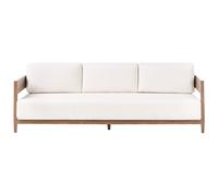 Garden Sofa 3 Seater SAMPIERI Metal Brown