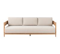 Garden Sofa 3 Seater SAMPIERI Metal Light Brown