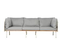 Garden Sofa 3 Seater SENISE Metal Grey