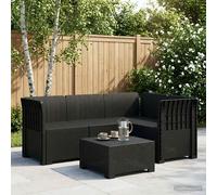 Garden Sofa 4-Seater Anthracite PP Outdoor UV-Resistant Modular 62x70x55 cm Set