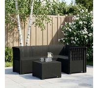Garden Sofa 4-Seater Anthracite Rattan-Look PP Weather & UV Resistant Modular XL