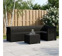 Garden Sofa 5-Seater Modular Anthracite PP Weatherproof UV-Resistant Outdoor Set
