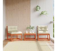 Garden Sofa | And Anthracite | Solid Pine Wood, Polyester | Medium
