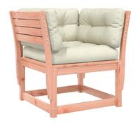 Garden Sofa Armrest with Cushions Outdoor Sofa Couch Solid Wood Pine vidaXL