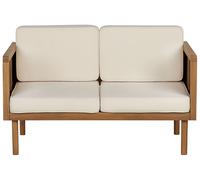 Garden Sofa BARATTI Acacia Wood Light Wood 2 Seater