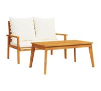 Garden Sofa Chair with Cushion Outdoor Sofa Chair Bench Solid Wood vidaXL