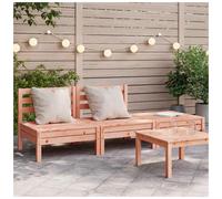 Garden Sofa Mod. Natural Douglas Solid Pine 63.5x63.5x62.5cm Outdoor Patio Seat
