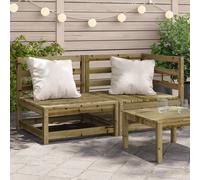 Garden sofa natural pine 70x70x67 cm solid wood slatted outdoor seat modular XL