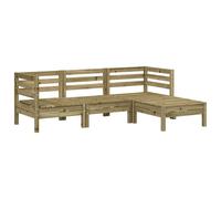 Garden Sofa Outdoor Sofa Wooden Sectional Sofa Seat Solid Wood Pine vidaXL