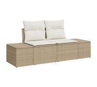 Garden Sofa Poly Rattan Outdoor Sofa Garden Seating Terrace Furniture vidaXL