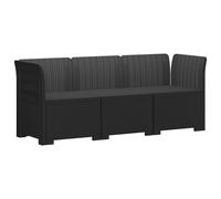 Garden Sofa Rattan Look PP Outdoor Seating Modern Lounge Modular Casual vidaXL