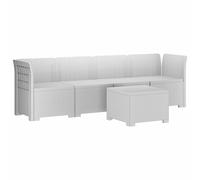 Garden Sofa Rattan Look PP Outdoor Sectional Modern Patio Seat Balcony vidaXL