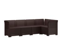 Garden Sofa Rattan Look PP Outdoor Style Seating Contemporary Furniture vidaXL