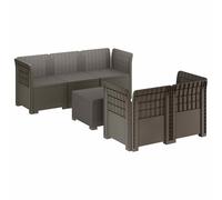 Garden Sofa Rattan Look PP Patio Seating Outdoor Balcony Polypropylene vidaXL